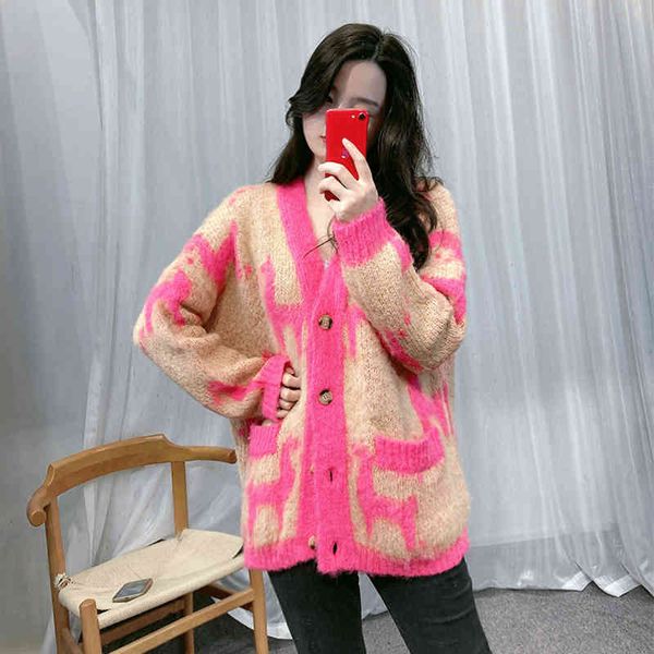 women's sweaters family autumn and winter v-neck loose sweater women's mohair animal jacquard medium length coat is thick fcjt, White;black
women's sweaters family autumn and winter v-neck loose sweater women's mohair animal jacquard medium length coat is thick fcjt, White;black