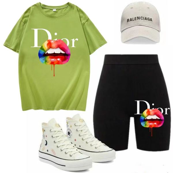womens summer tracksuits sport set new cotton print design pullover t-shirt and yoga pants versatile sportswear printed short sleeved shorts, Gray
womens summer tracksuits sport set new cotton print design pullover t-shirt and yoga pants versatile sportswear printed short sleeved shorts, Gray