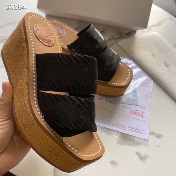 cross canvas strap straw wedges slides women designer platform sandal high heel slippers 2022 summer beach shoes slip on thick bottom slide, Black
cross canvas strap straw wedges slides women designer platform sandal high heel slippers 2022 summer beach shoes slip on thick bottom slide, Black
