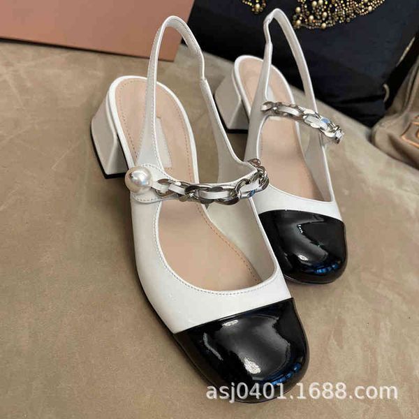 leather sandals miu french versatile mary jane shoes high heels women's thick heel single shallow mouth q9fp, Black
leather sandals miu french versatile mary jane shoes high heels women's thick heel single shallow mouth q9fp, Black