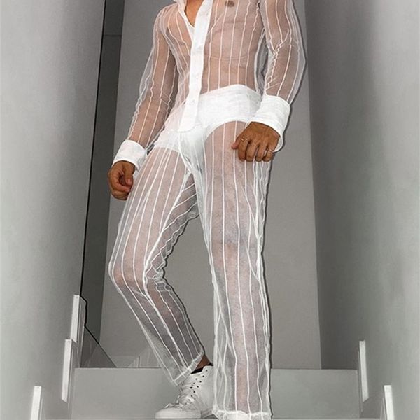 fashion men sets mesh patchwork transparent lapel long sleeve shirt pants streetwear suits two pieces incerun 220719, Gray
fashion men sets mesh patchwork transparent lapel long sleeve shirt pants streetwear suits two pieces incerun 220719, Gray