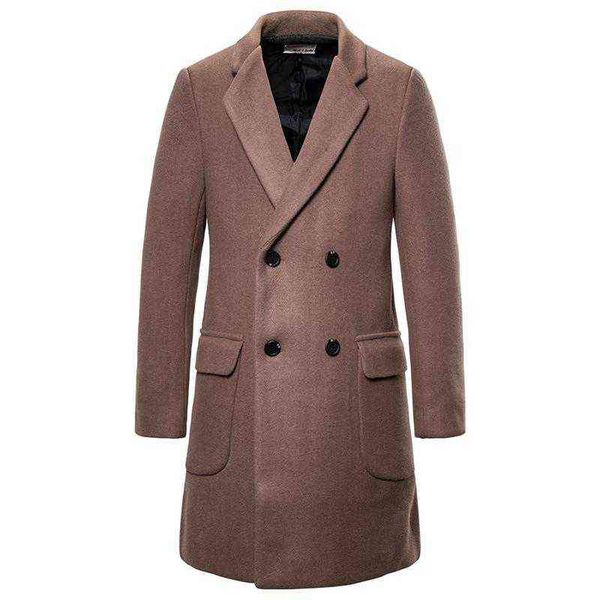 winter wool coat men double breasted long trench casual thick pea woolen jacket abrigo hombre men's & blends t220810, Black
winter wool coat men double breasted long trench casual thick pea woolen jacket abrigo hombre men's & blends t220810, Black