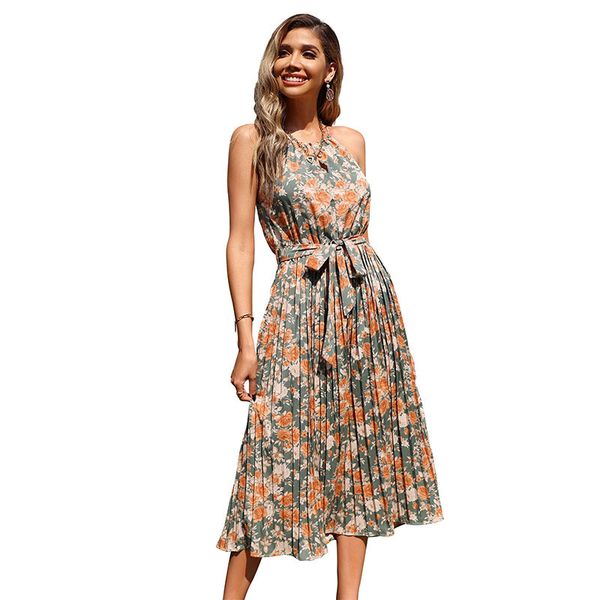 casual dresses summer new sleeveless suspender skirt lace up high waist hanging neck green dress fashion design, slim temperament, Black;gray
casual dresses summer new sleeveless suspender skirt lace up high waist hanging neck green dress fashion design, slim temperament, Black;gray
