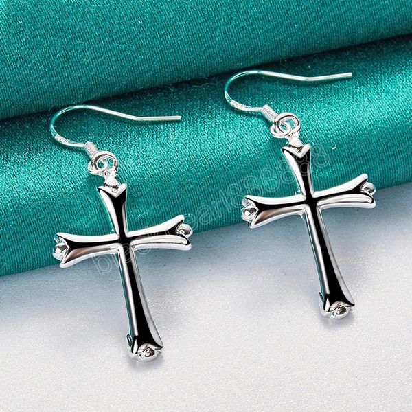 925 sterling silver cross dangle earring for man woman wedding engagement party fashion charm jewelry
925 sterling silver cross dangle earring for man woman wedding engagement party fashion charm jewelry