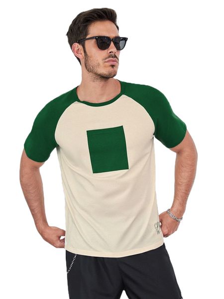 x jack b. wiese men colorblock patched pocket raglan sleeve tee m7py#, White;black
x jack b. wiese men colorblock patched pocket raglan sleeve tee m7py#, White;black