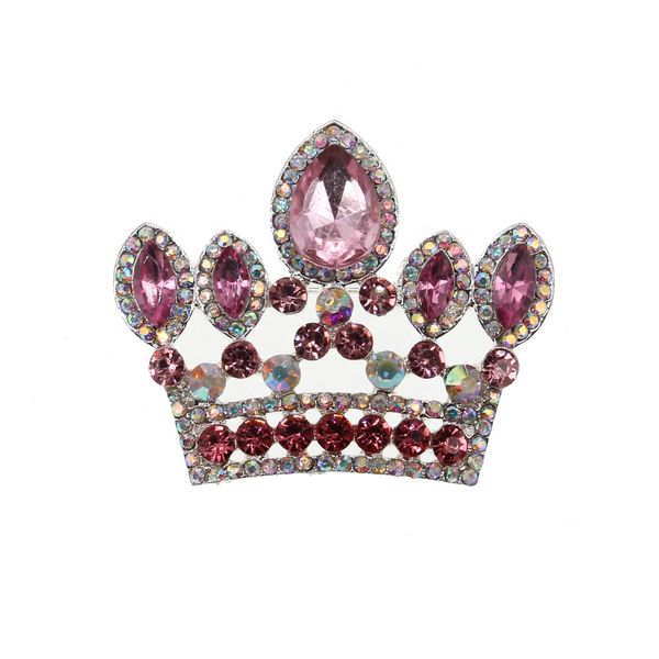 50pcs 50mm crown brooch pin silver tone clear and pink rhinestone crystal costume decoration jewelry wedding brooches, Gray
50pcs 50mm crown brooch pin silver tone clear and pink rhinestone crystal costume decoration jewelry wedding brooches, Gray