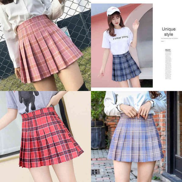 women's skirt qrwr xs-3xl plaid summer women skirt 2022 high waist stitching student pleated s cute sweet girls dance mini 220221, Black
women's skirt qrwr xs-3xl plaid summer women skirt 2022 high waist stitching student pleated s cute sweet girls dance mini 220221, Black