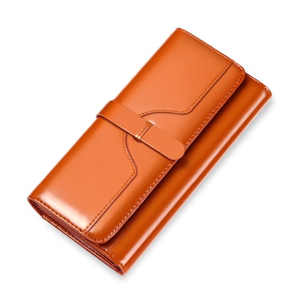 wallets dolove lady oil wax leather three fold wallet real bag long section ladies holder mobile clutch, Red;black
wallets dolove lady oil wax leather three fold wallet real bag long section ladies holder mobile clutch, Red;black