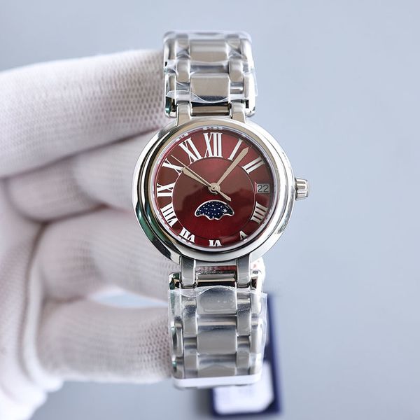 watch quartz movement watches for women business wristwatch 30.5mm stainless steel case life waterproof wristwatches montre de luxe, Slivery;brown
watch quartz movement watches for women business wristwatch 30.5mm stainless steel case life waterproof wristwatches montre de luxe, Slivery;brown