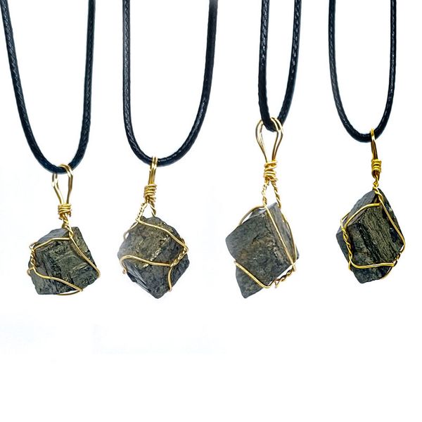 irregular natural stone gold plated wire handmade pendant necklaces with rope chain for women men party club decor jewelry, Silver
irregular natural stone gold plated wire handmade pendant necklaces with rope chain for women men party club decor jewelry, Silver