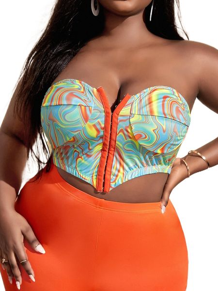 sxy plus swirl print hook and eye tube e8dt#, Black
sxy plus swirl print hook and eye tube e8dt#, Black