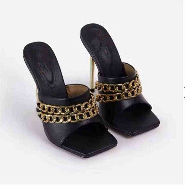 high heel sandals new summer ladies super heels fashion chain decorative women's shoes 220530, Black
high heel sandals new summer ladies super heels fashion chain decorative women's shoes 220530, Black