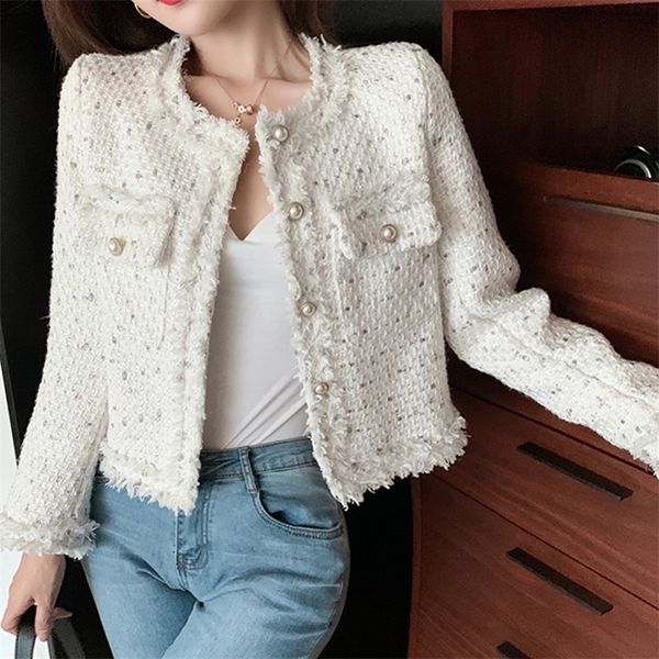 runway winter french small fragrance elegant long sleeve tweed coats womens jacket female all match sweet suit casacos 220817, Black;brown
runway winter french small fragrance elegant long sleeve tweed coats womens jacket female all match sweet suit casacos 220817, Black;brown