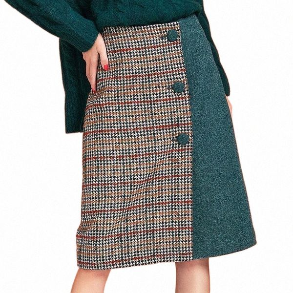 skirts artka 2022 autumn winter women skirt vintage plaid high waist woolen fashion single-breasted for qa10191d q1eq#, Black
skirts artka 2022 autumn winter women skirt vintage plaid high waist woolen fashion single-breasted for qa10191d q1eq#, Black