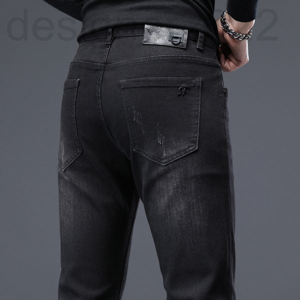 men's jeans designer autumn thick boutique men's black slim small feet elastic leisure trend hong kong version uvft, Blue
men's jeans designer autumn thick boutique men's black slim small feet elastic leisure trend hong kong version uvft, Blue