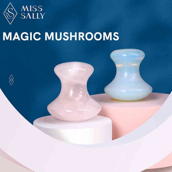 miss sally 2pcs natural mushroom jade roller facial massage stone gouache scraper face massager guasha board lifting tool 220510
miss sally 2pcs natural mushroom jade roller facial massage stone gouache scraper face massager guasha board lifting tool 220510