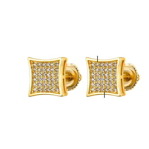 stud 1 pair of micro full hardened square earrings for men women bling iced out copper anti allergic hip hop jewelry 220423, Golden;silver
stud 1 pair of micro full hardened square earrings for men women bling iced out copper anti allergic hip hop jewelry 220423, Golden;silver