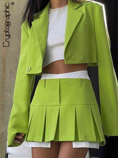 cryptographic elegant fashion blazer suit two piece sets outfits matching sets long sleeve blazer and skirt set clothes t220729, Gray
cryptographic elegant fashion blazer suit two piece sets outfits matching sets long sleeve blazer and skirt set clothes t220729, Gray