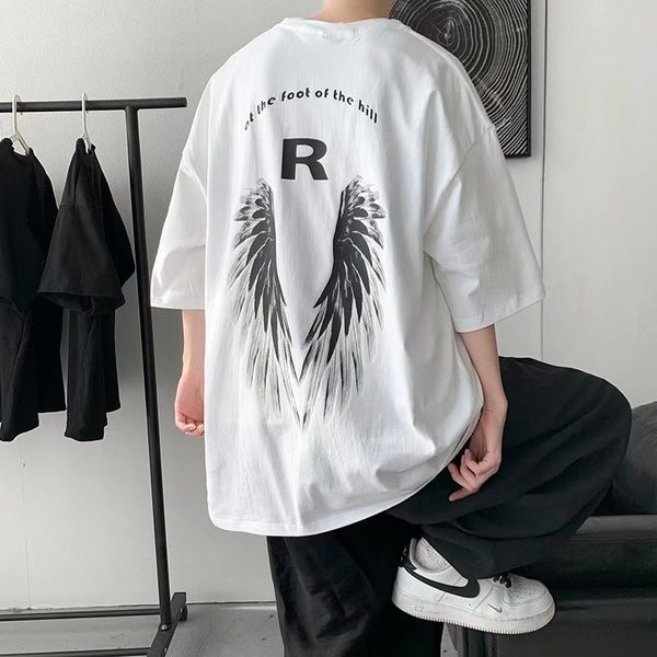 harajuku wings graffiti printed t-shirt men women japanese style summer casual white oversized t shirt short sleeve streetwear 0615, White;black
harajuku wings graffiti printed t-shirt men women japanese style summer casual white oversized t shirt short sleeve streetwear 0615, White;black