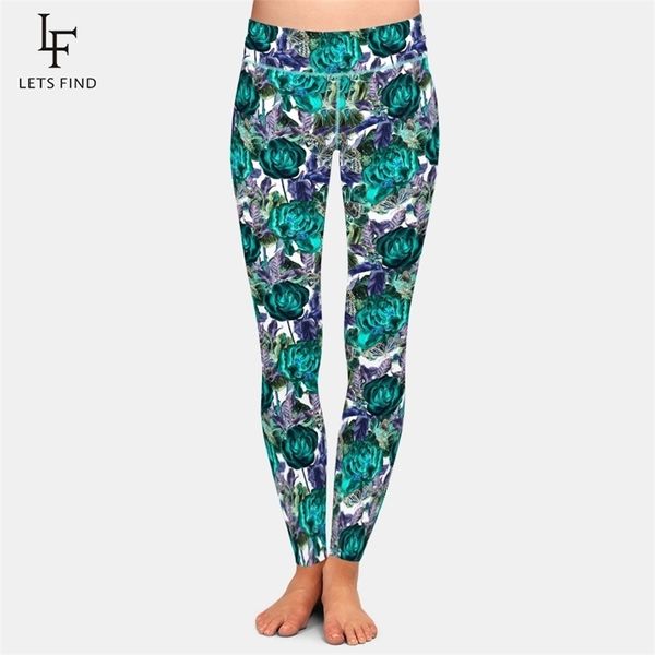 letsfind fashion women leggings beautiful rose peony and butterflies digital printing high waist leggings plus size stretch pant 201014, Black
letsfind fashion women leggings beautiful rose peony and butterflies digital printing high waist leggings plus size stretch pant 201014, Black