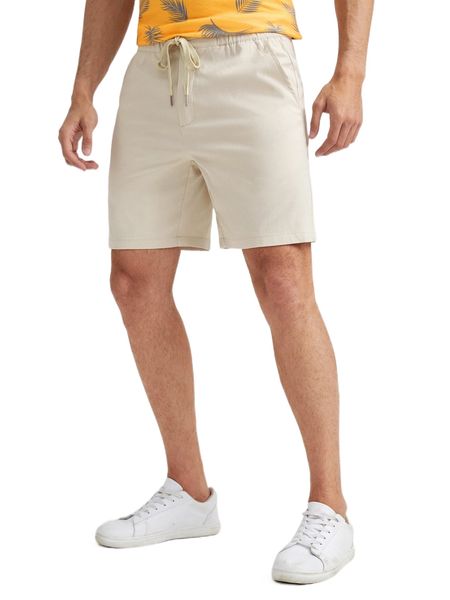 men drawstring waist shorts y5fh#, White;black
men drawstring waist shorts y5fh#, White;black