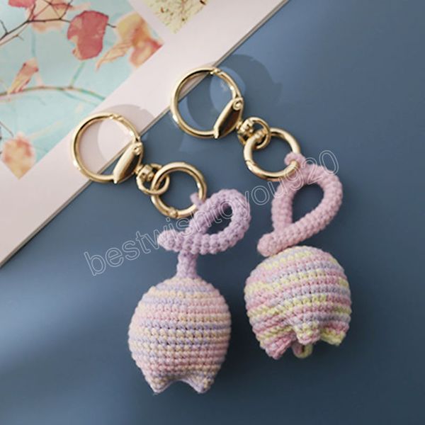 handmade weaving tulip flower keychains for women boho handmade key holder keyring macrame bag charm car hanging jewelry gifts, Silver
handmade weaving tulip flower keychains for women boho handmade key holder keyring macrame bag charm car hanging jewelry gifts, Silver