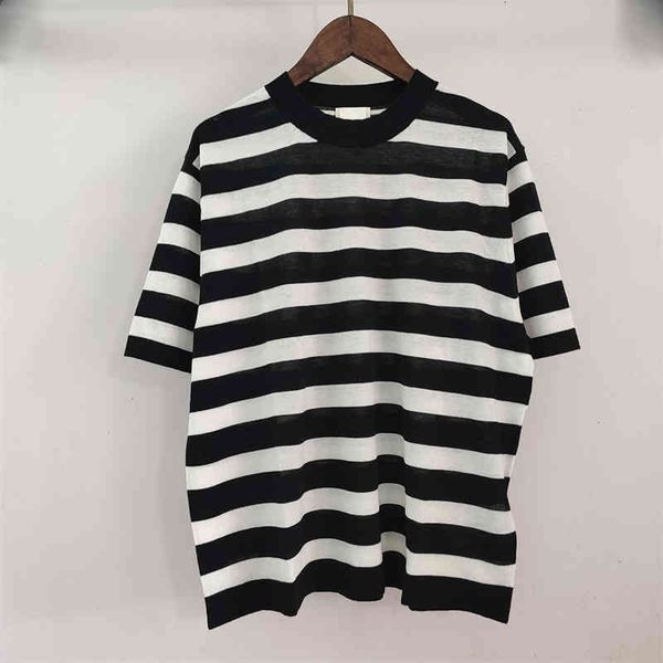 women's knits tees upper body lazy casual stripe contrast color sea soul style fine knit black and white commuting short sleeve sweater
women's knits tees upper body lazy casual stripe contrast color sea soul style fine knit black and white commuting short sleeve sweater