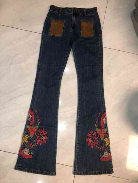 skirts original foreign trade order spain d jeans women's embroidered printed patch flare pants m, Black
skirts original foreign trade order spain d jeans women's embroidered printed patch flare pants m, Black