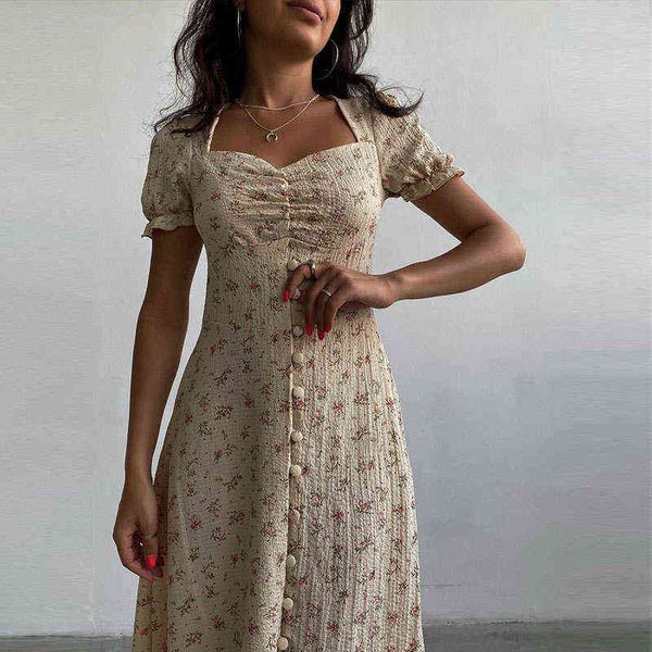 women spring vintage square collar single breasted puff sleeve dress female casual boho party elegant printed long dresses 2022 t220818, Black;gray
women spring vintage square collar single breasted puff sleeve dress female casual boho party elegant printed long dresses 2022 t220818, Black;gray