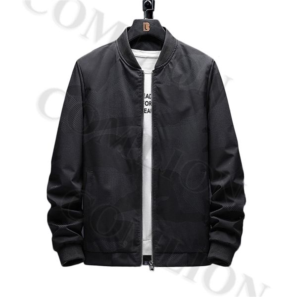 male casual baseball bomber jacket mens overcoat plus size zip up men jacket spring autumn brand windbreaker slim fit coats lj201215, Black;brown
male casual baseball bomber jacket mens overcoat plus size zip up men jacket spring autumn brand windbreaker slim fit coats lj201215, Black;brown