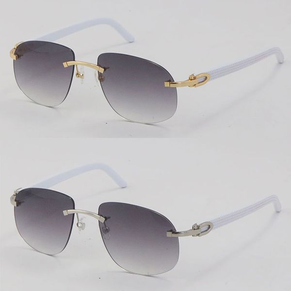 new white plank sunglasses mens luxury metal rimless sun glasses man 18k gold fashion adumbral male and female large round vintage frame wit, White;black
new white plank sunglasses mens luxury metal rimless sun glasses man 18k gold fashion adumbral male and female large round vintage frame wit, White;black