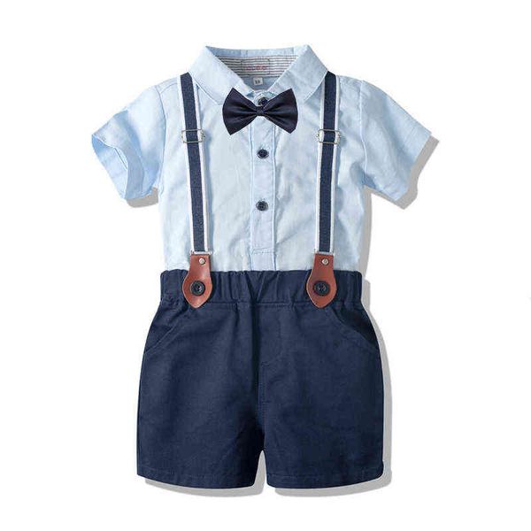 baby boys summer outfit cotton fashion suit sky blue romper +navy shorts + suspender + bow tie 4 pcs casual set 0-24 months g220509, White
baby boys summer outfit cotton fashion suit sky blue romper +navy shorts + suspender + bow tie 4 pcs casual set 0-24 months g220509, White