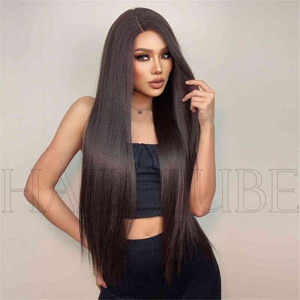 nxy wigs new front lace women's black brown medium length straight hair wig full head suit wigs220530
nxy wigs new front lace women's black brown medium length straight hair wig full head suit wigs220530