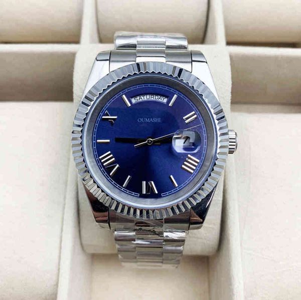 fashion casual 41mm mens automatic watch sapphire glass 50bar waterproof day 316l stainless steel plating, Slivery;brown
fashion casual 41mm mens automatic watch sapphire glass 50bar waterproof day 316l stainless steel plating, Slivery;brown