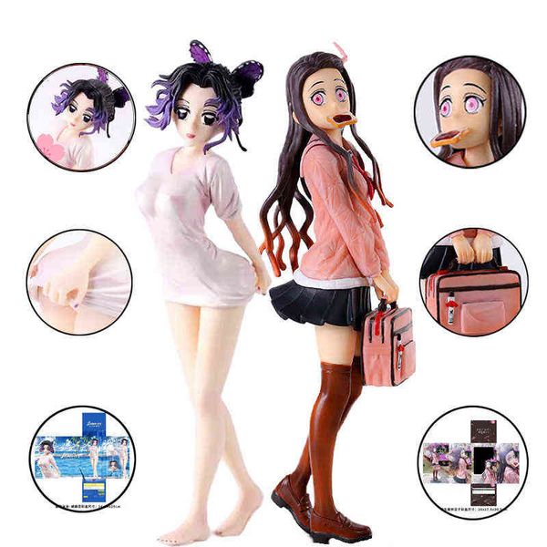25cm demon slayer anime figure kochou shinobu uniform nezuko kamado pvc action figure kimetsu no yaiba figurine model doll toys g220707
25cm demon slayer anime figure kochou shinobu uniform nezuko kamado pvc action figure kimetsu no yaiba figurine model doll toys g220707