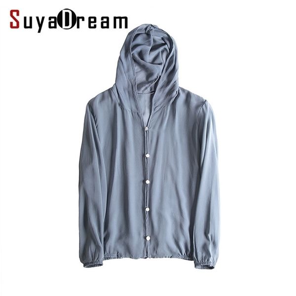 women hooded blouse 100% real silk solid transparent silk chiffon button blouse shirt blusas femininas fall new t200321, White
women hooded blouse 100% real silk solid transparent silk chiffon button blouse shirt blusas femininas fall new t200321, White