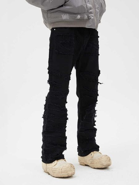 men's jeans chaopai original black denim pants2022 spring and autumn new national tide retro micro horn for lovers, Blue
men's jeans chaopai original black denim pants2022 spring and autumn new national tide retro micro horn for lovers, Blue
