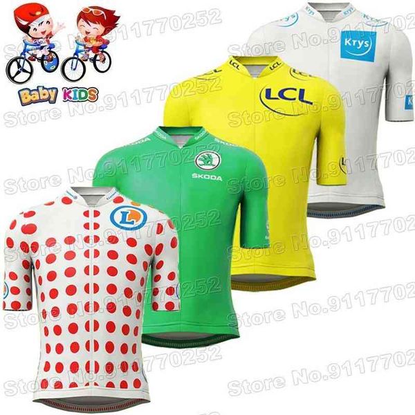 2022 France TDF Kids Cycling jersey Short Sleeve Yellow Green Polka Dot Boys Girls Cycling Clothing Road Bike Shirt MTB Maillot
2022 France TDF Kids Cycling jersey Short Sleeve Yellow Green Polka Dot Boys Girls Cycling Clothing Road Bike Shirt MTB Maillot