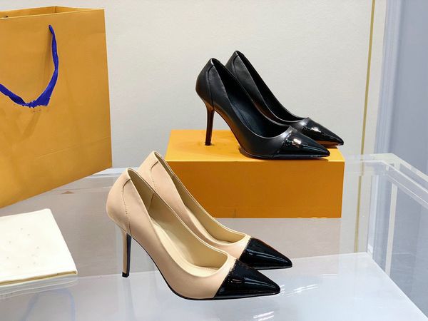 high heels women's shoes 2022 new color matching versatile pointed toe stiletto medium heel temperament single, Black
high heels women's shoes 2022 new color matching versatile pointed toe stiletto medium heel temperament single, Black
