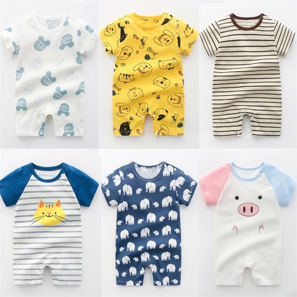 summer 024 months baby boys girls romper infant jumpsuit cartoon shortsleeved climbing pajamas cotton brand toddler clothes 220707, Blue
summer 024 months baby boys girls romper infant jumpsuit cartoon shortsleeved climbing pajamas cotton brand toddler clothes 220707, Blue