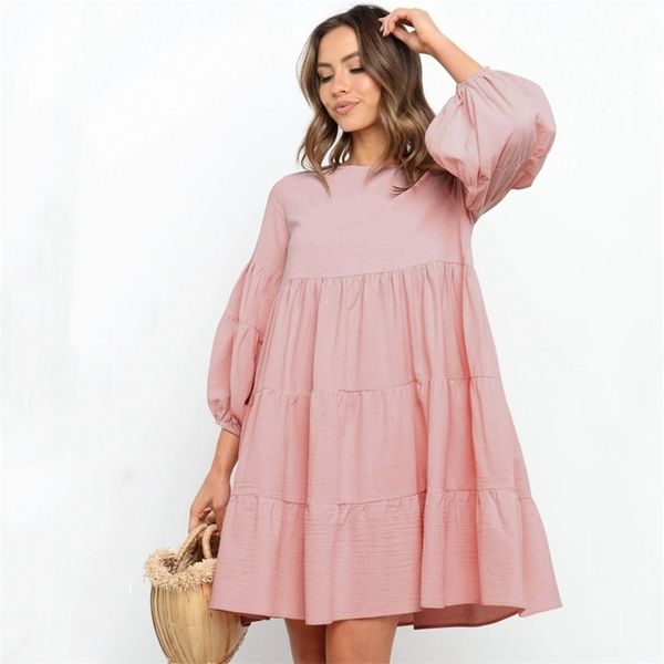 women autumn spring cotton linen ruffles mini dress cotton linen casual loose solid patchwork retro basic chic dress vestidos 210320, Black;gray
women autumn spring cotton linen ruffles mini dress cotton linen casual loose solid patchwork retro basic chic dress vestidos 210320, Black;gray
