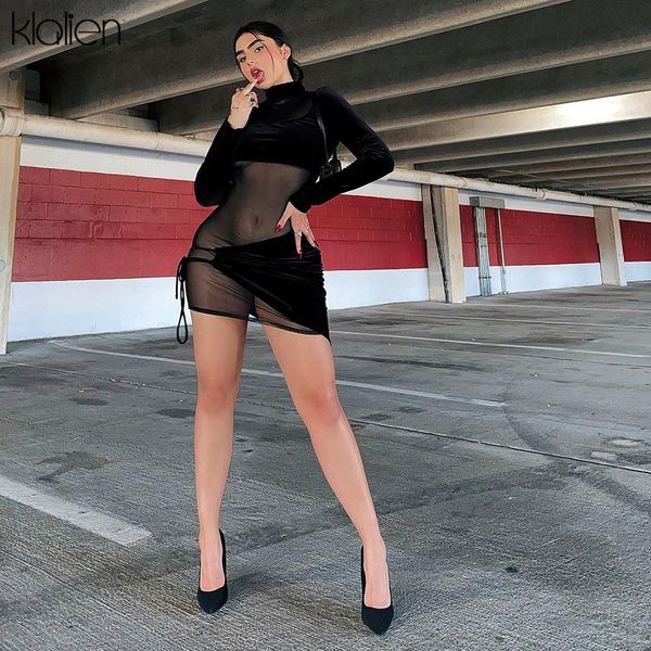 solid black mesh patchwork turtleneck long sleeve skinny mini dress for women autumn new street clubwear y2k, Black;gray
solid black mesh patchwork turtleneck long sleeve skinny mini dress for women autumn new street clubwear y2k, Black;gray