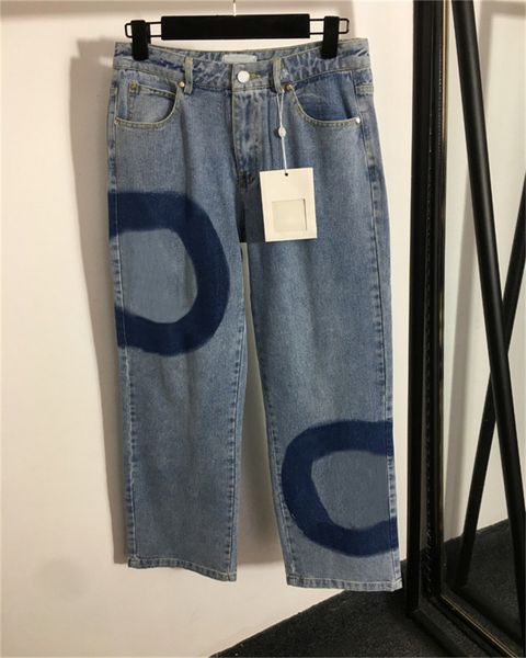 european goods korean version of autumn and winter small fragrant wind letter tie-dye jeans straight pants high waist label wide legs drag p, Blue
european goods korean version of autumn and winter small fragrant wind letter tie-dye jeans straight pants high waist label wide legs drag p, Blue
