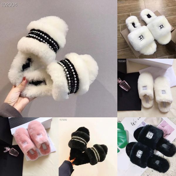 35-45 us 4-14 paris wool furry slippers women men fluffy faux fur slipper luxury brand designers pearl slides warm indoor shoes flip flops f, Black
35-45 us 4-14 paris wool furry slippers women men fluffy faux fur slipper luxury brand designers pearl slides warm indoor shoes flip flops f, Black