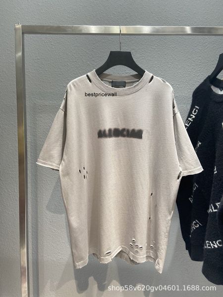 balencaigass men's t-shirts high version b family fuzzy letter printing short sleeve mosaic hole fashion brand t-shirt and wo loose ves, White;black
balencaigass men's t-shirts high version b family fuzzy letter printing short sleeve mosaic hole fashion brand t-shirt and wo loose ves, White;black