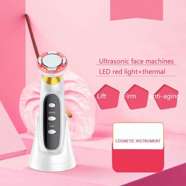 ultrasonic import thermal care led light skin tightening electronic pulse facial massager wrinkles removal microcurrent face massage device, Black;white
ultrasonic import thermal care led light skin tightening electronic pulse facial massager wrinkles removal microcurrent face massage device, Black;white