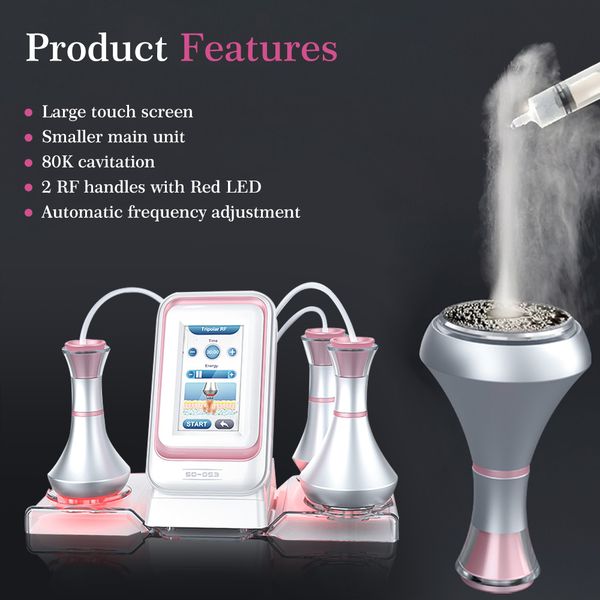 portable 3 in 1 slimming equipment 80k cavitation fat removal rf machine