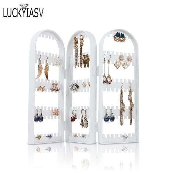white 120 180 240 360 holes plastic earrings studs display rack folding screen earring jewelry stand holder storage box 220617, Black;blue
white 120 180 240 360 holes plastic earrings studs display rack folding screen earring jewelry stand holder storage box 220617, Black;blue