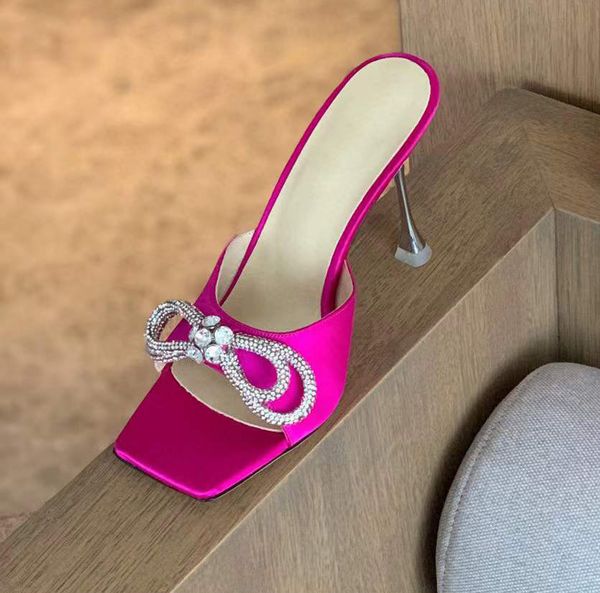designer shoes mach satin square head high-heeled slippers pvc crystal embellishments rhinestone shoes 90mm 60mm thin heel women's muil, Black
designer shoes mach satin square head high-heeled slippers pvc crystal embellishments rhinestone shoes 90mm 60mm thin heel women's muil, Black