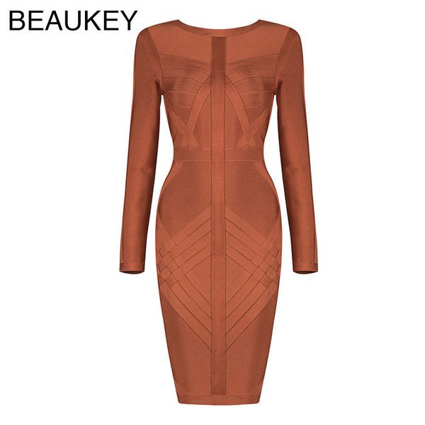 red white brown est long sleeve solid celebrity party rayon women bandage dresses 210414, Black;gray
red white brown est long sleeve solid celebrity party rayon women bandage dresses 210414, Black;gray